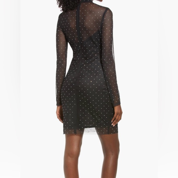 Jump Apparel Rhinestone Studded Body-con Minidress - Picture 2 of 6